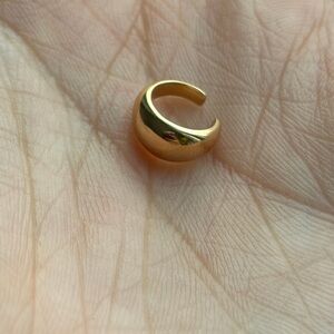 Cocoshnik 10K Gold Helix Ear Cuff | Minimalist Cartilage Cuff | No Piercing